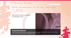 Desktop Screenshot of odyssee-sante.ch