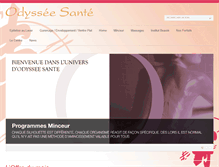 Tablet Screenshot of odyssee-sante.ch